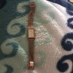 Anne Klein rose gold bracelet watch